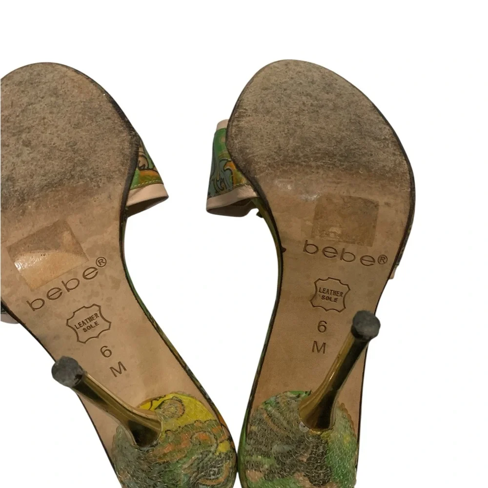 Bebe patterned sequin heels - Picture 4 of 5